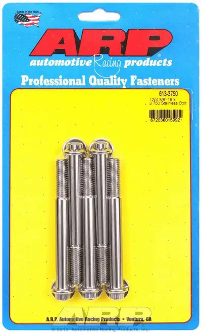 ARP Auto Racing S/S Bolt Kit - 12pt. (5) 3/8-16 x 3.750