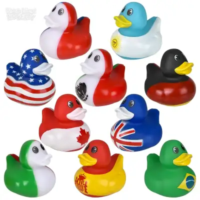No Brand 2\" World Flag Duckies
