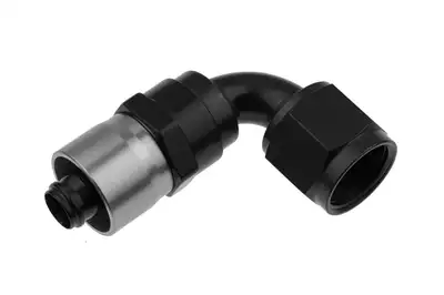 Redhorse Performance 10 an 90 Degree Crimp Style Hose End Black