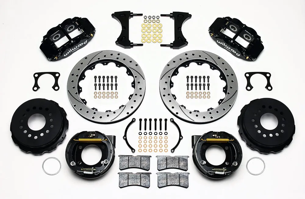 Wilwood FNSL4R Rear P-Brk Kit 12.88in Drill Polish Big Ford Old Style 2.36in Offset product image