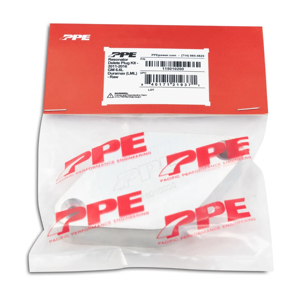 2011 -2016 GM 6.6L Duramax LML Turbo Resonator Delete Plug Raw product image