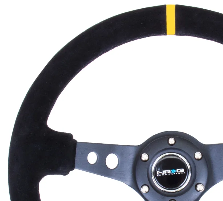 Steering Wheel 350mm 3in Dish Black Suede product image