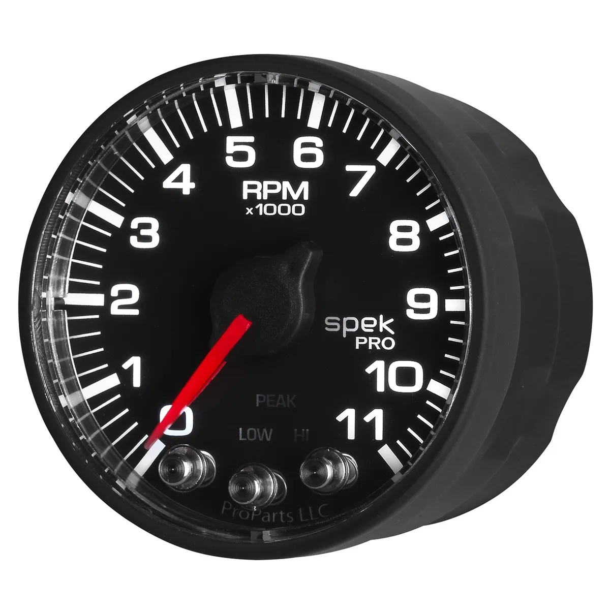 Gauge, Tach, 2 1/16", 11k RPM, w/ Shift Light & Peak Mem, Blk, Spek-Pro product image