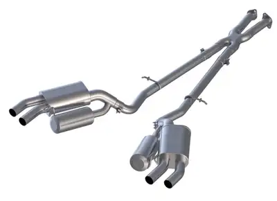 MBRP Exhaust Armor Lite Cat Back Exhaust System; 2.5 in.; Incl. Front Pipe/Mid Pipes/Mufflers/Hardware; w/o Tips; Dual Rear Exit; Aluminized;