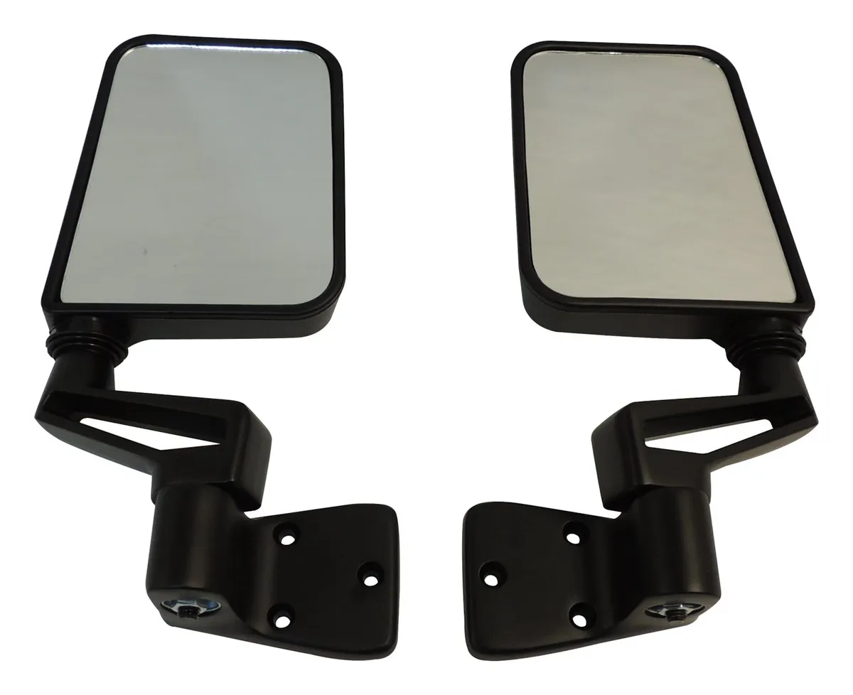 1987-1995 Wrangler YJ Black; Includes Left & Right Mirror. 1997-2006 Wrangler TJ Black; Includes Left & Right Mirror. product image