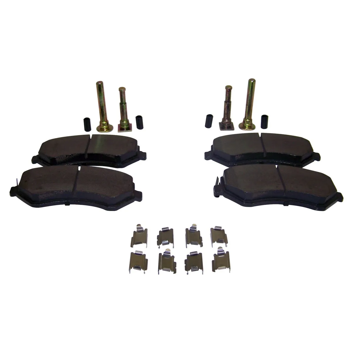 Crown Automotive Jeep Replacement 2002-2007 Liberty KJ Front; Kit Includes: Brake Pads Springs and Caliper Pin Kit