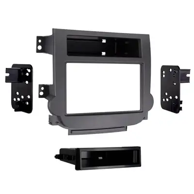 Metra Electronics Custom Fit Mounting Kit; Iso Din W/Pocket or Double Din Radio Provision; Incl.: Radio Trim Panel/Brackets/Upper Pocket/Pocket/Screws/Clips;