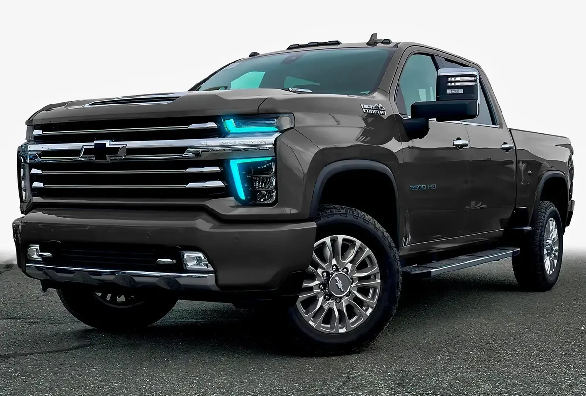 Oracle Lighting 2020-2021 Chevrolet Silverado HD 2500 3500 Colorshift Rgb+w Headlight DRL Upgrade Kit product image