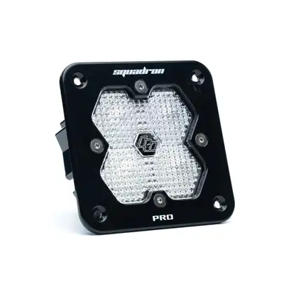 Baja Designs Squadron 2.0 Pro Black Flush Mount LED Auxiliary Light Pod Universal Clear Work/Scene Baja Designs