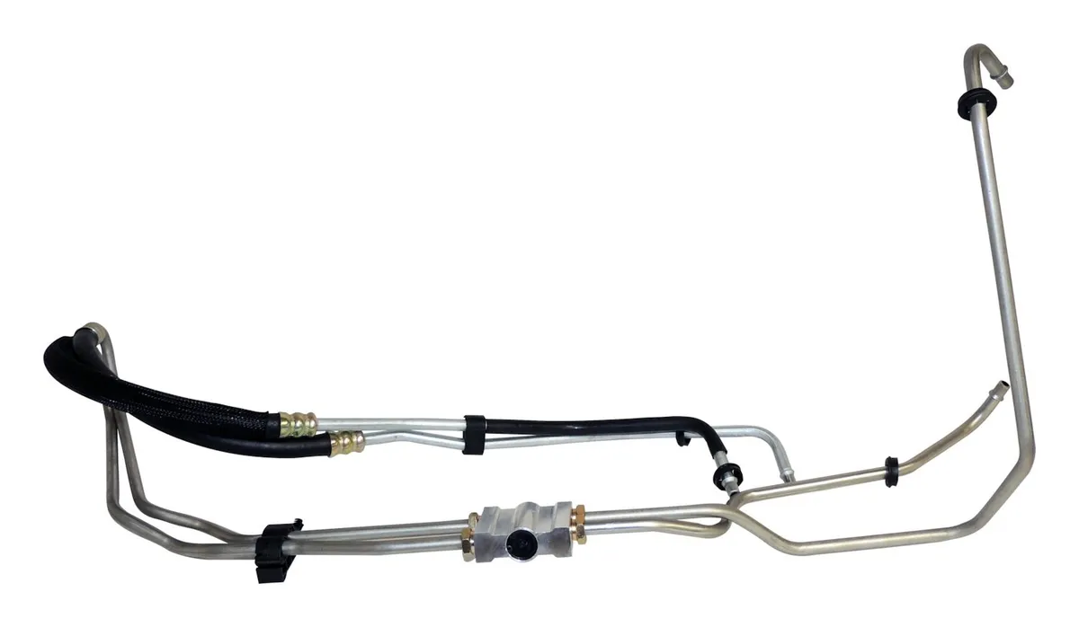 Transmission Cooler Hose Set Jeep 2012-2018 JK Wrangler w 3.6L Engine 2014-2018 JK Wrangler w 3.0L Gasoline Engine w W5A580 Transmission Transmission Cooler Supply and Return Hose Set Connects to the Transmission at one end and to the Line Set near product image