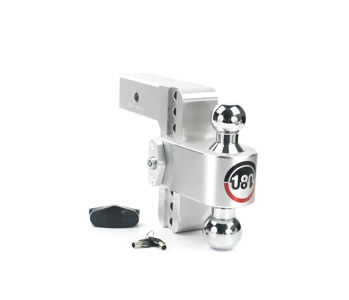 180 Turnover Ball 6 Drop Hitch w/ 2.5 Shank Keyed Alike Ws05 Included product image