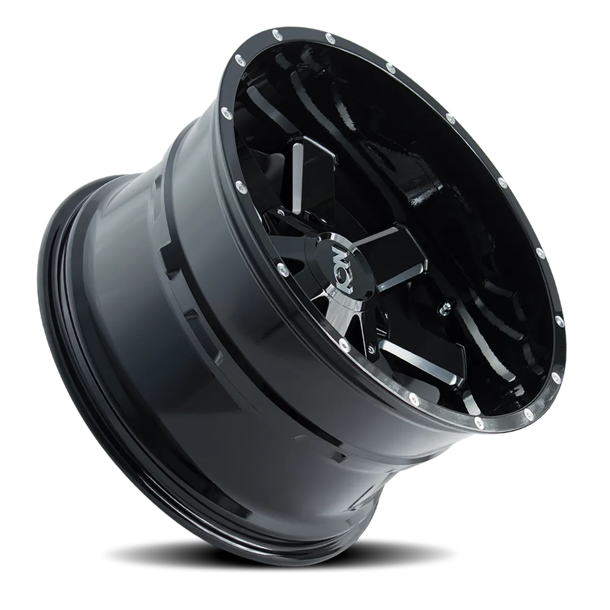 Cast Aluminum Wheels 141 GB 20x9 Milled Spokes Gloss Black 6 On 135/6 On 139.7 Bolt Pattern -3 Offset ION Wheels product image