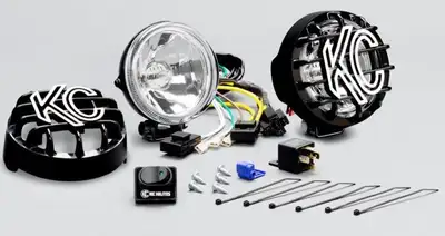 KC HiLiTES KC Hilites 4 in Rally 400 Halogen - 2-Light System - 55W Spread Beam