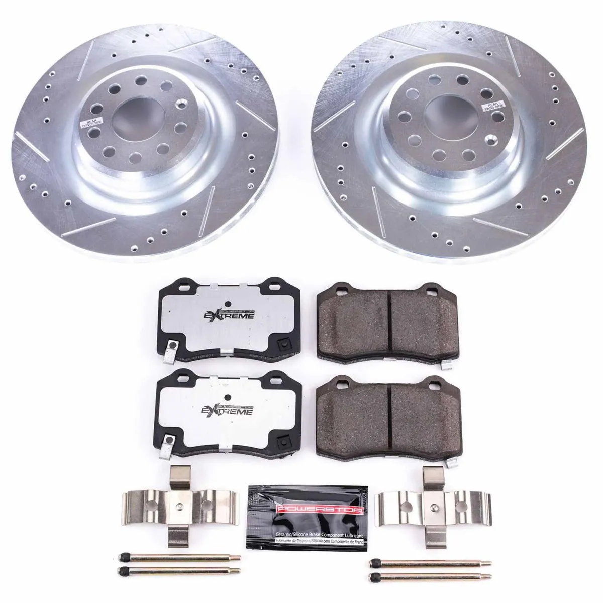 Z26 Street Warrior Upgrade Kit: Drilled/Slotted Rotors; Carbon-Fiber Ceramic Pads W/Hardware product image