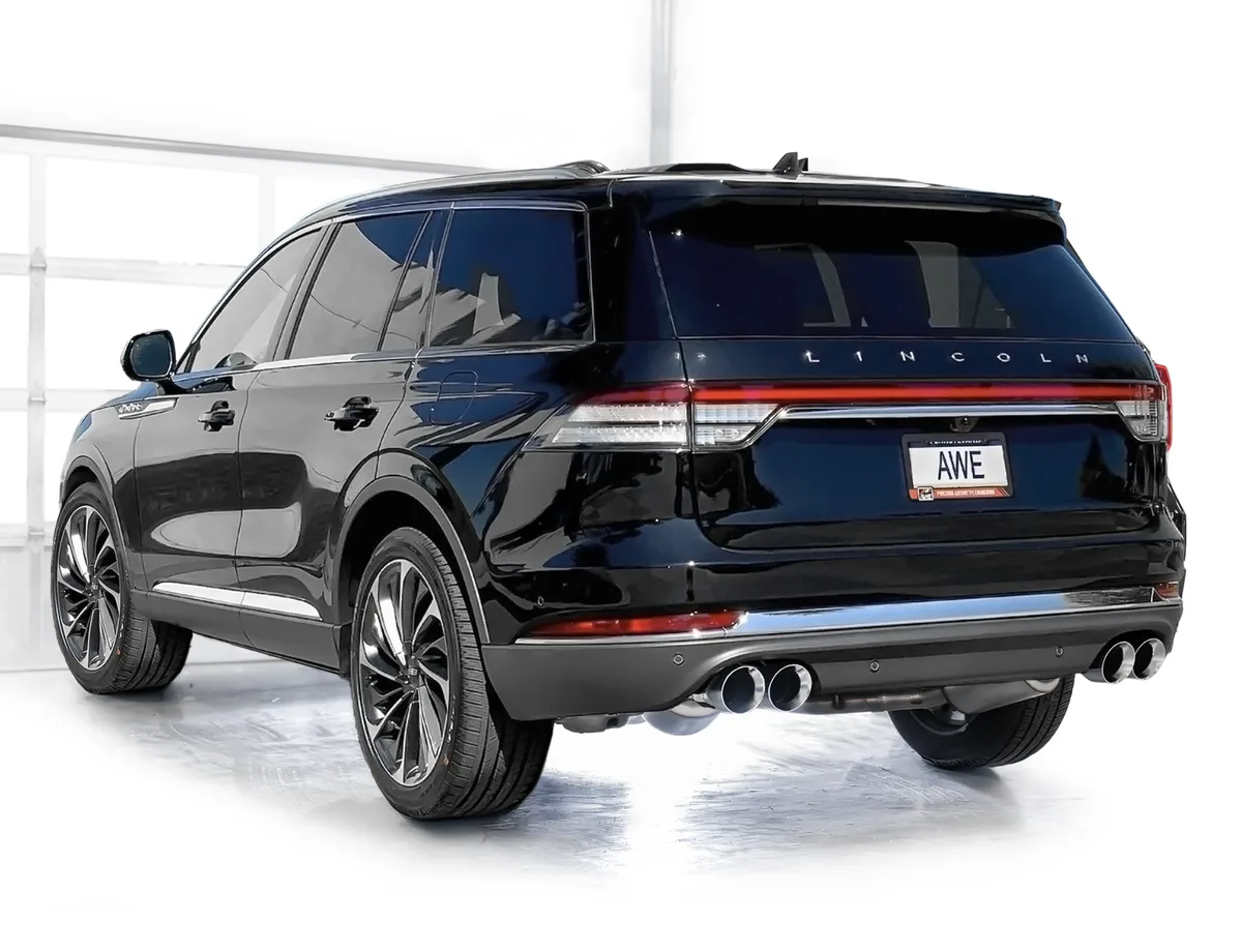 AWE Touring Edition Exhaust for Ford Explorer ST - Chrome Silver Tips product image