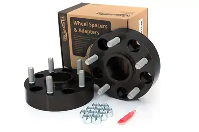 Spidertrax "Spidertrax Jeep 5 on 5"" x 1-3/4"" Thick Black Wheel Spacers (Pair)"