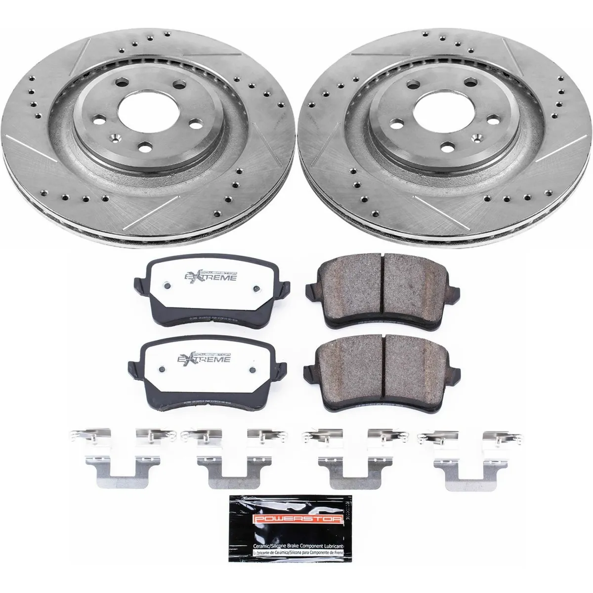 Z26 Street Warrior Upgrade Kit: Drilled/Slotted Rotors; Carbon-Fiber Ceramic Pads W/Hardware product image