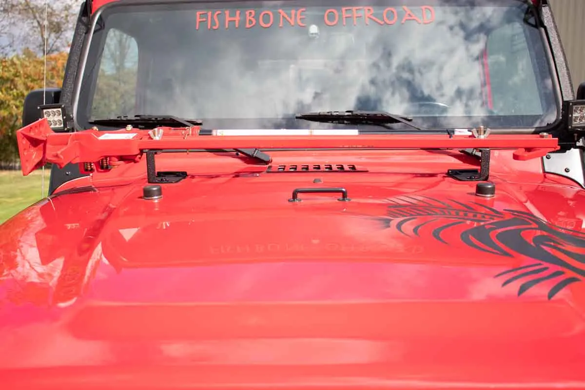 Fishbone Offroad Hi-Lift Jack Hood Mount for 1997-2006 Jeep Wrangler FB21313 product image