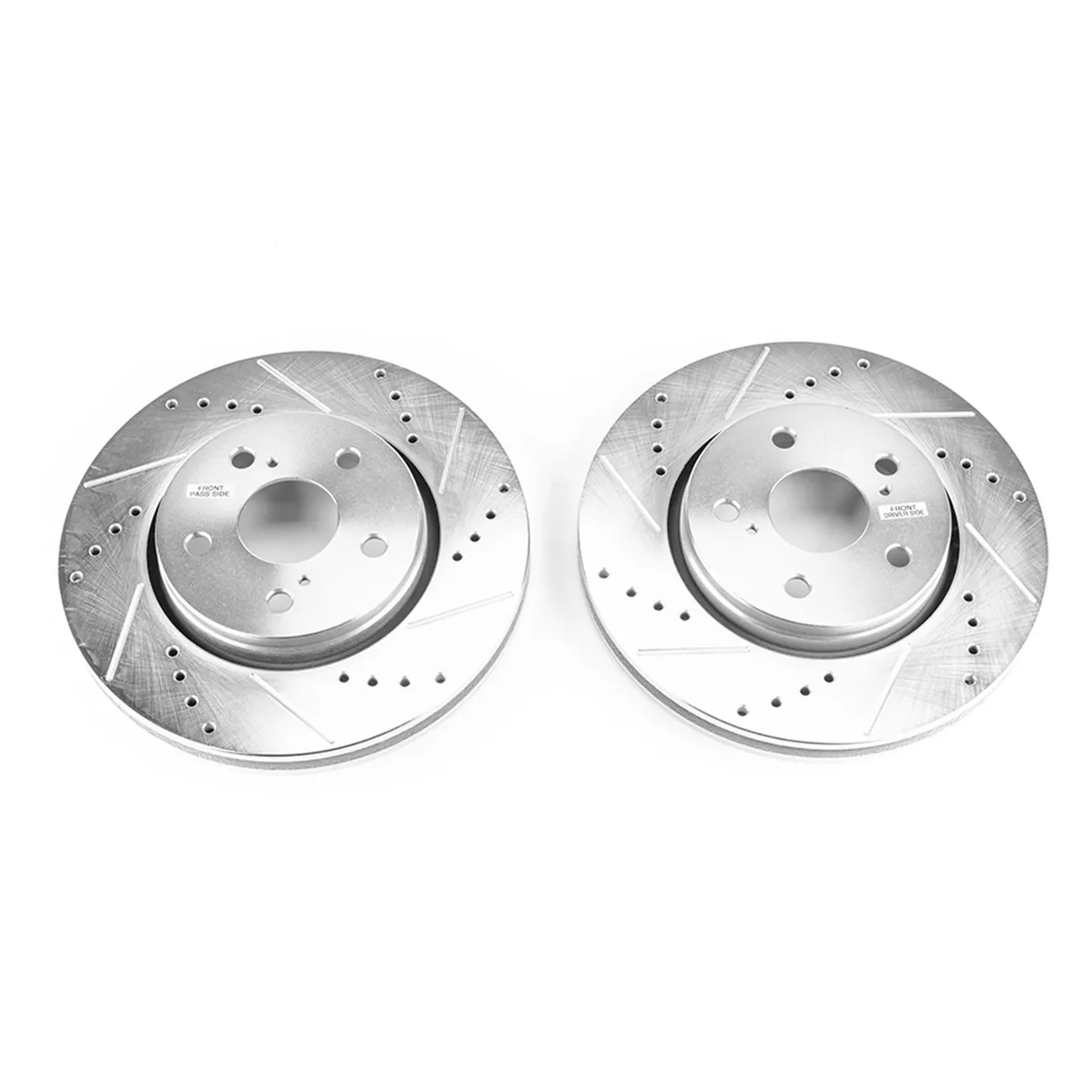 Evolution Drilled/Slotted Zinc Plated Rotors (Pair) product image