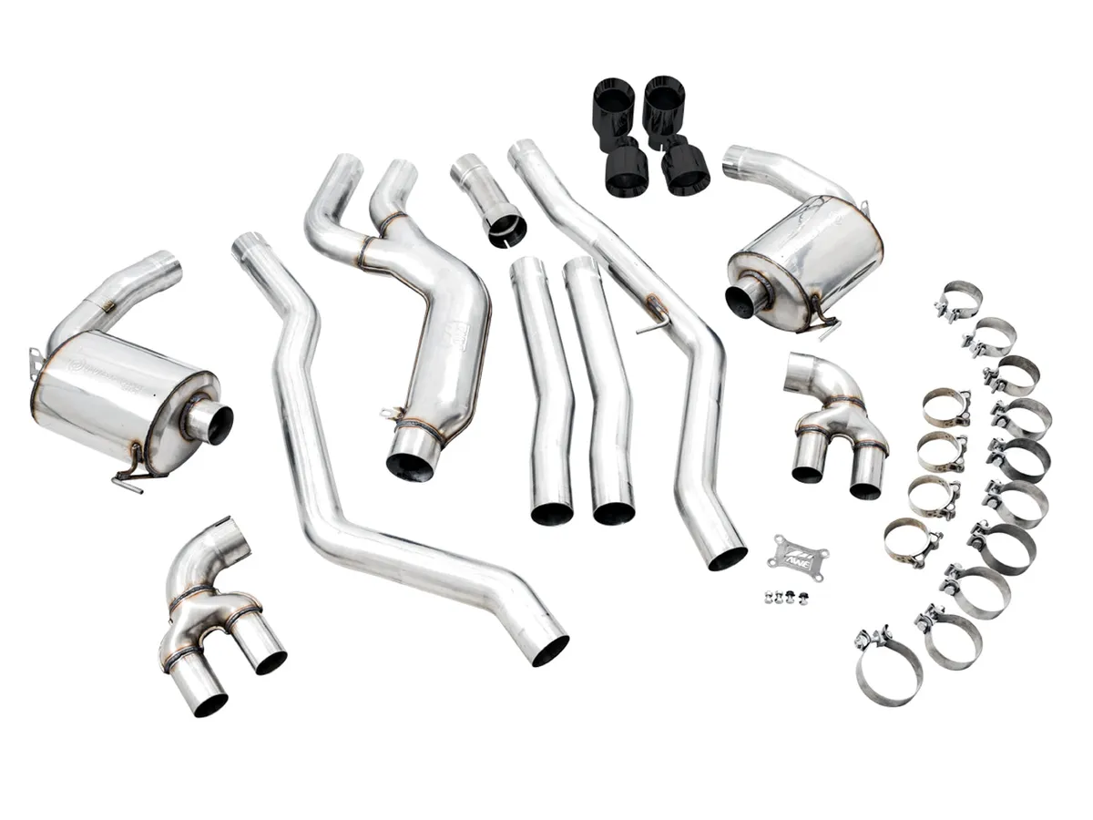 AWE Track Edition Exhaust for G2X M340i / M440i - Diamond Black Tips product image