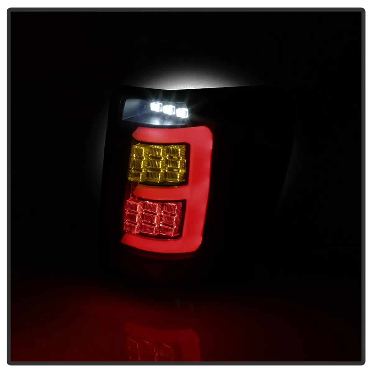 ( Spyder ) Jeep Grand Cherokee 99-04 Light Bar LED Tail Lights Version 3 - Black Smoke product image