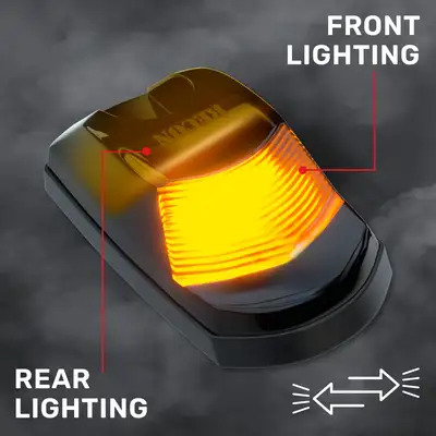 Recon Accessories Ford 17-22 Superduty 1-Piece Single Cab Light Clear Cab Roof Light Lens with 2-Way Forward Rear Facing Amber ULTRA High-Power LEDs - 1-Piece Single Cab Light ONLY