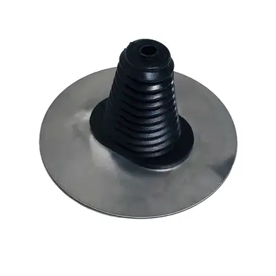 Borgeson JJ s Rods Universal shifter boot for use with automatic transmissions. Includes stainless bezel and stainless steel hardware.