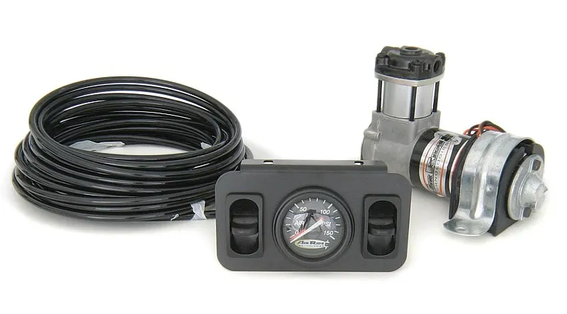 On-Demand 2 Way Compressor Kit W/ Analog Gauge Model 215 Compressor Control Panel W/ 2 Switches And Dual Needle Gauge Airline And Fittings Ridetech product image