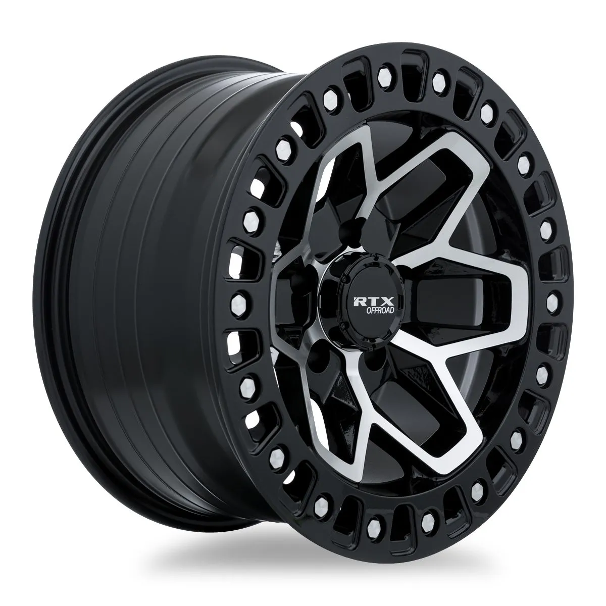 RTX Wheels Zion 17x9 5x127 Et15 Cb71.5 Gloss Black Machined