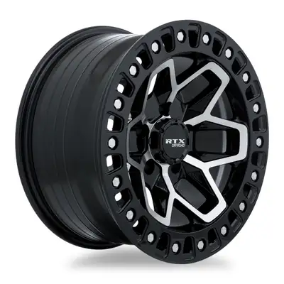 RTX Wheels Zion 17x9 5x127 Et15 Cb71.5 Gloss Black Machined