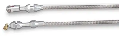 Lokar Hi-Tech Throttle Cable Kit; U-Cut-To-Fit; 24 in.; Incl. Aluminum Ferrules/Instructions/Stainless Steel Housing/Stainless Steel Aluminum Fittings;