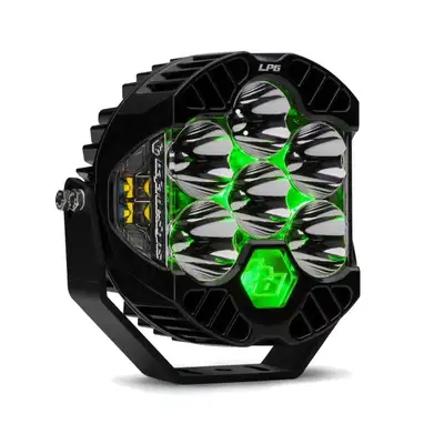Baja Designs LP6 Pro LED Auxiliary Light Pod Light Pattern Driving/Combo Green Backlight Baja Designs