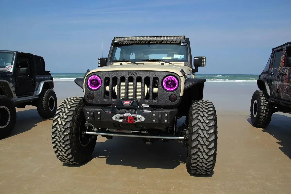 ORACLE Lighting 2007-2017 Jeep Wrangler JK LED Surface Mount Headlight Halo Kit product image