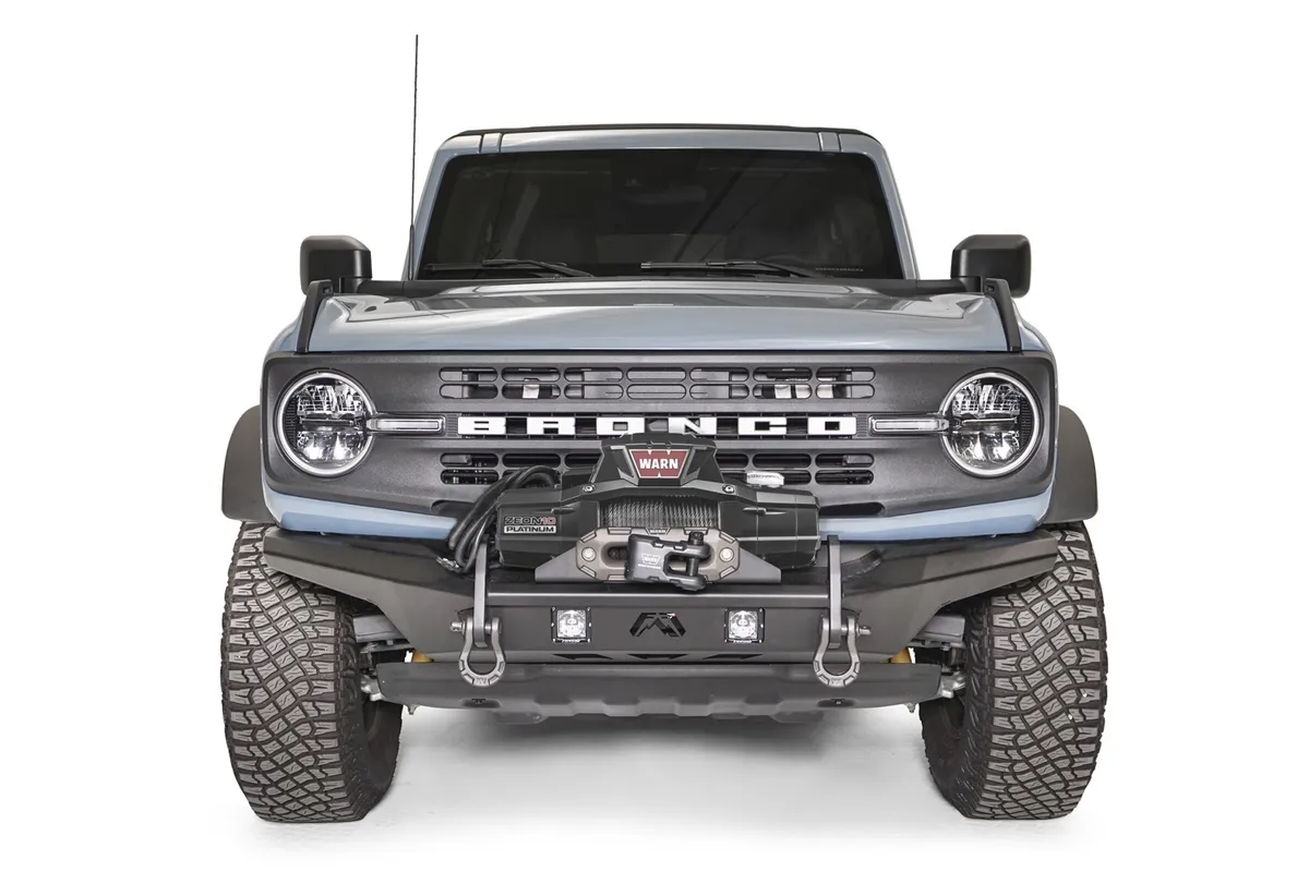 Stubby Bumper; w/No Guard; 2 Stage Matte Black Powder Coat; product image