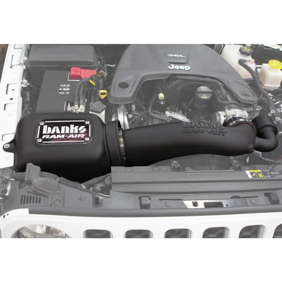 2018-2025 Jeep Wrangler JL 3.6L, and 2020-2025 Gladiator 3.6L Banks Ram-Air® Big-Ass Oiled or Dry Filter, Cold Air Intake System product image