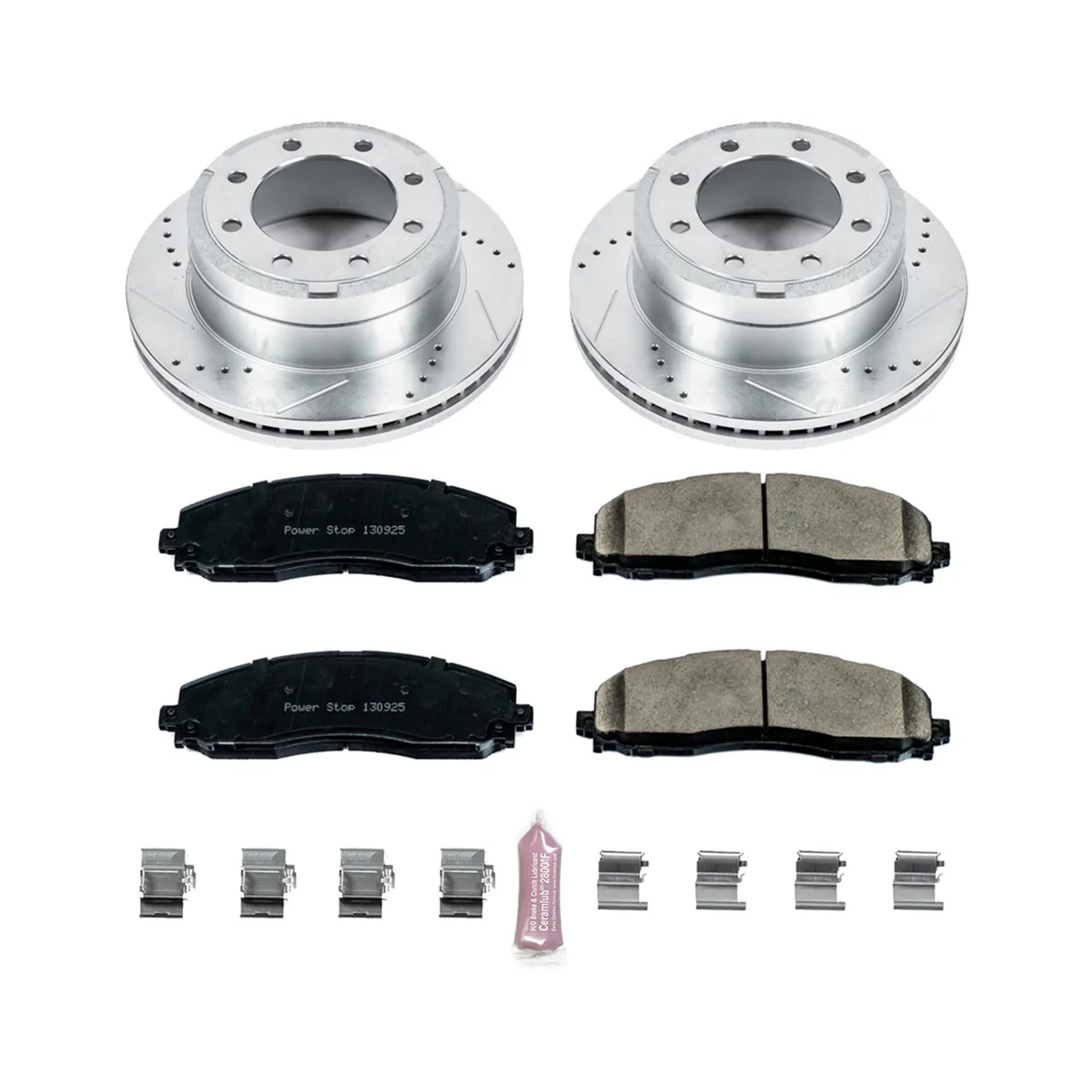 Z23 Evolution Sport Upgrade Kit: Drilled/Slotted Rotors; Carbon-Fiber Ceramic Pads W/Hardware product image
