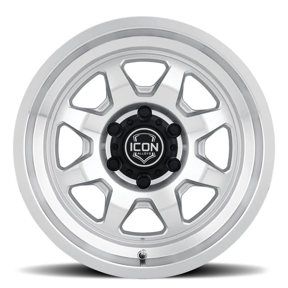 ICON Vehicle Dynamics Icon Alloys Nuevo Silver Machined 17 x 8.5 / 5 x 5 / 6mm / 4.5in bs