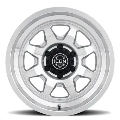 ICON Vehicle Dynamics Icon Alloys Nuevo Silver Machined 17 x 8.5 / 5 x 5 / 6mm / 4.5in bs