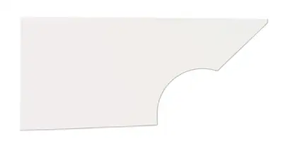 FiveStar Qtr Panel High Impact Plastic White Right