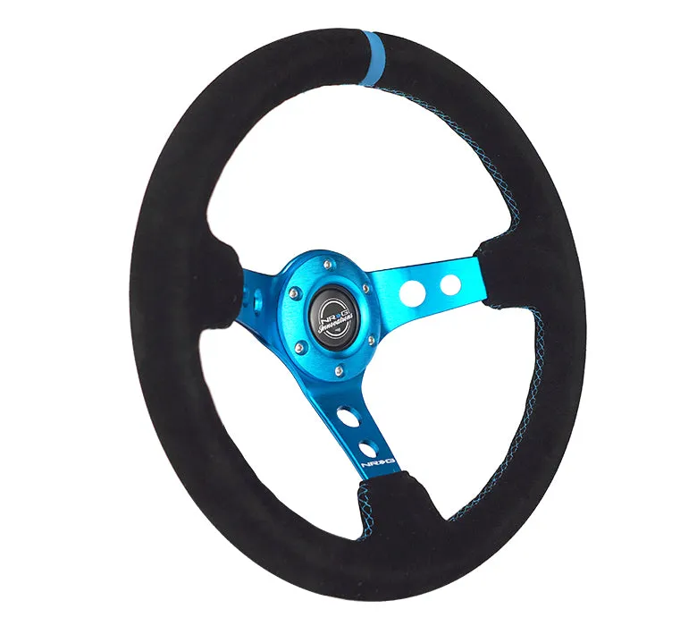 Steering Wheel 350mm 3in Dish Black Suede product image