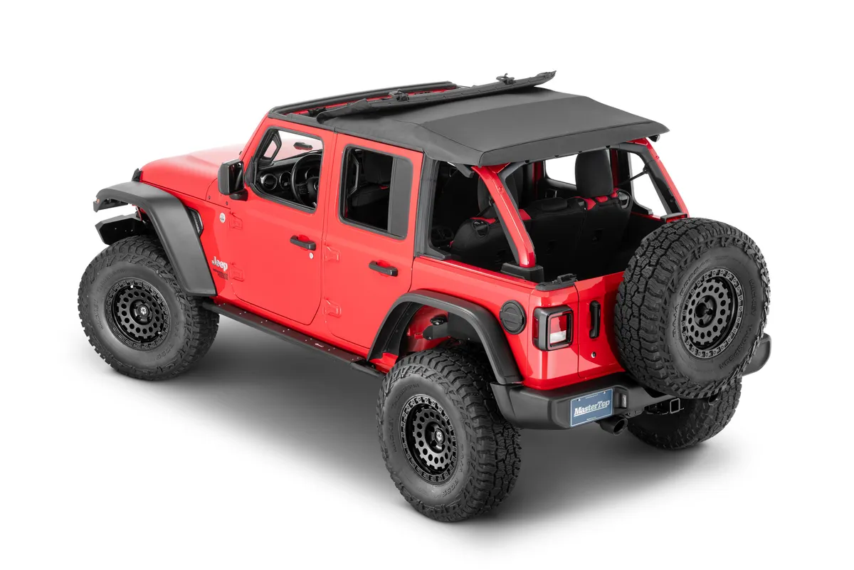 MasterTop Complete Fastback Top, 18-Present Jeep JLU Wrangler 4 Door, MasterTwill MasterTop product image