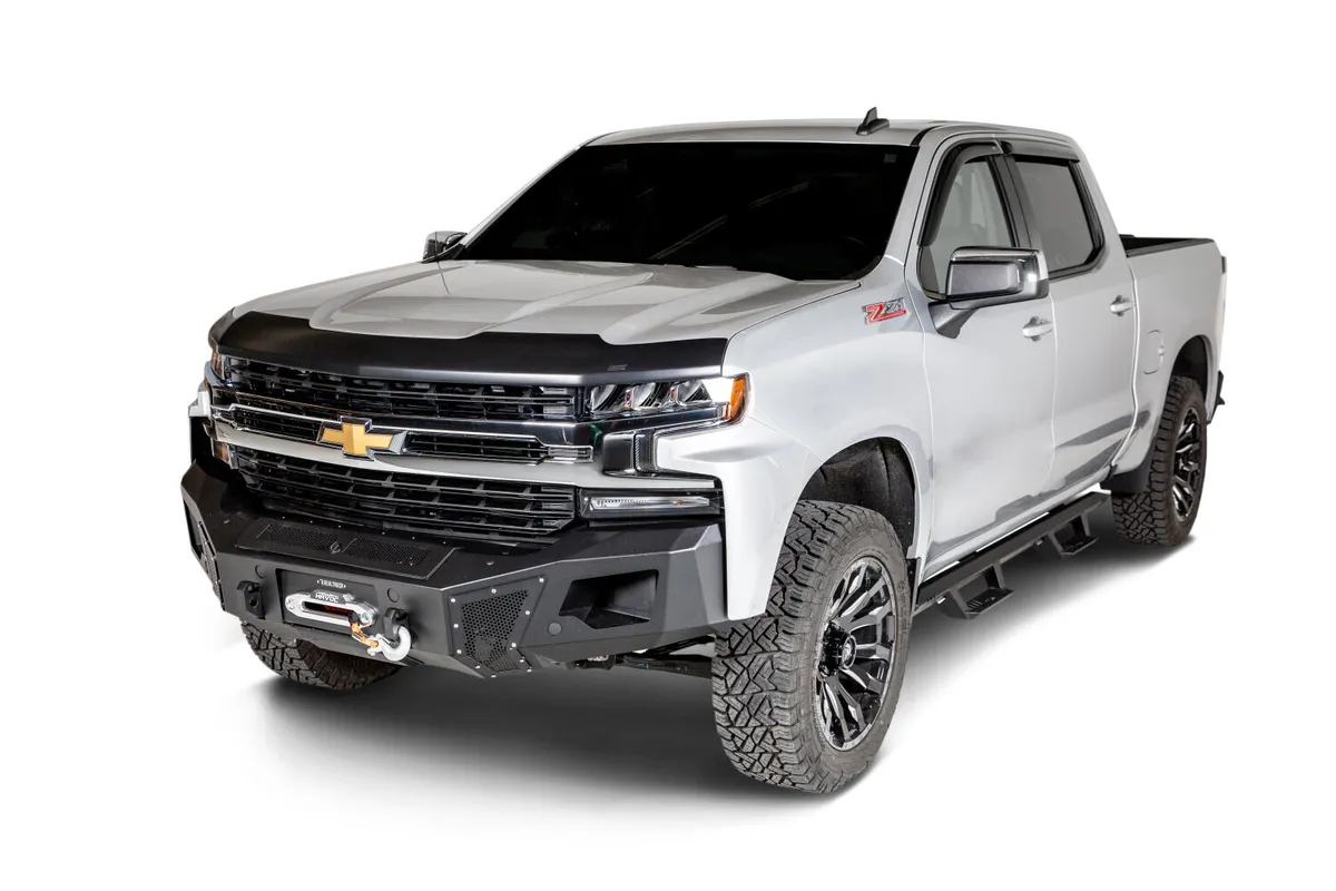 19c Silverado 1500 Br6 Steel Winch Bumper Textured Black Powdercoat product image