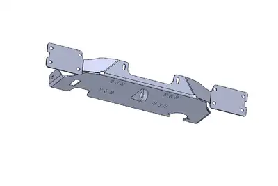 Savvy Off-Road 0718 Wrangler Krawler Lite Winch Plate With Recovery Point Raw