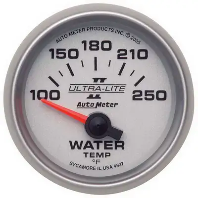 AutoMeter 2-1/16 In. Water Temperature, 100-250 Fahrenheit, Ultra-Lite II