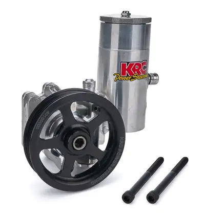 KRC Power Steering P/S Pump Elite w/ 4.2in 6 Rib Pulley w/Reservoir