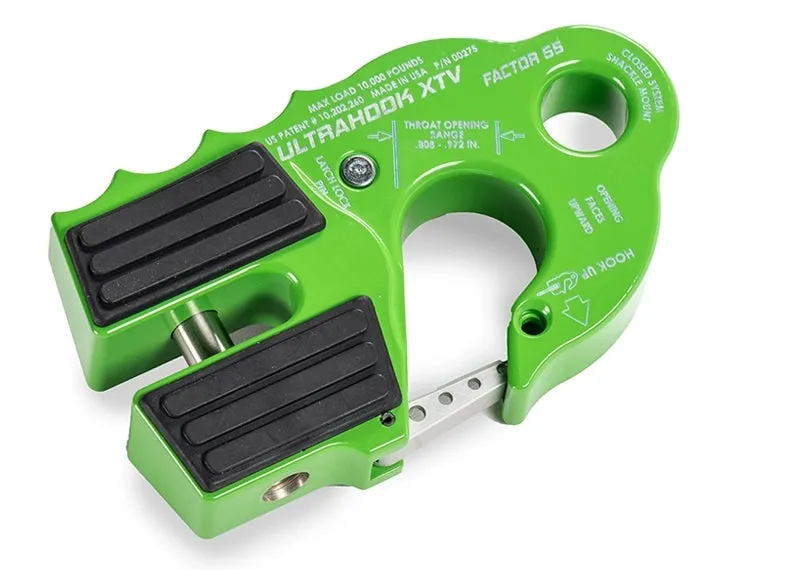 Factor 55 00275-04 Ultrahook Xtv Winch Hook With Shackle Mount -- Black product image