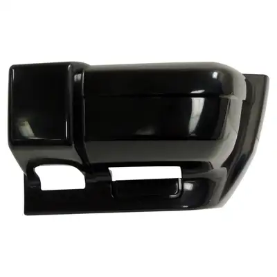 Crown Automotive Jeep Replacement 9701 Jeep Cherokee (Xj) Front Bumper Cap Left (Flat Black)