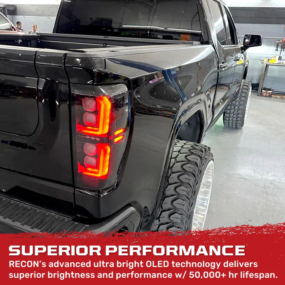 Gmc Sierra 19-20 1500 And 20-21 25003500 Only Fits Single Wheel Body Style Trucks With Factory OEM LED Tail Lights Oled Tail Lights - Smoked Lens product image