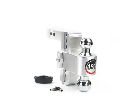 Weigh Safe 180 Turnover Ball 6 Drop Hitch w/ 2 Shank & Chrome Plated 2 & 25/16 Ball W/W503