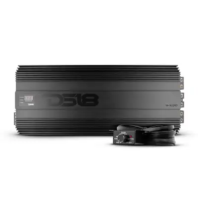 DS18 1-Channel | 18000 (Burst) @ 0.67Î© | 10000 @ 1Î© | 5800 @ 2Î© | 3500 @ 4Î© Watts RMS | With Voltmeter | Black